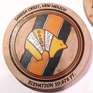 Unique Clay Coasters from Sandia Crest New Mexico